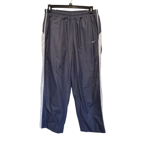 Nike Gray Windbreaker Sz Large Track Pants Unisex Sporty - Picture 1 of 9